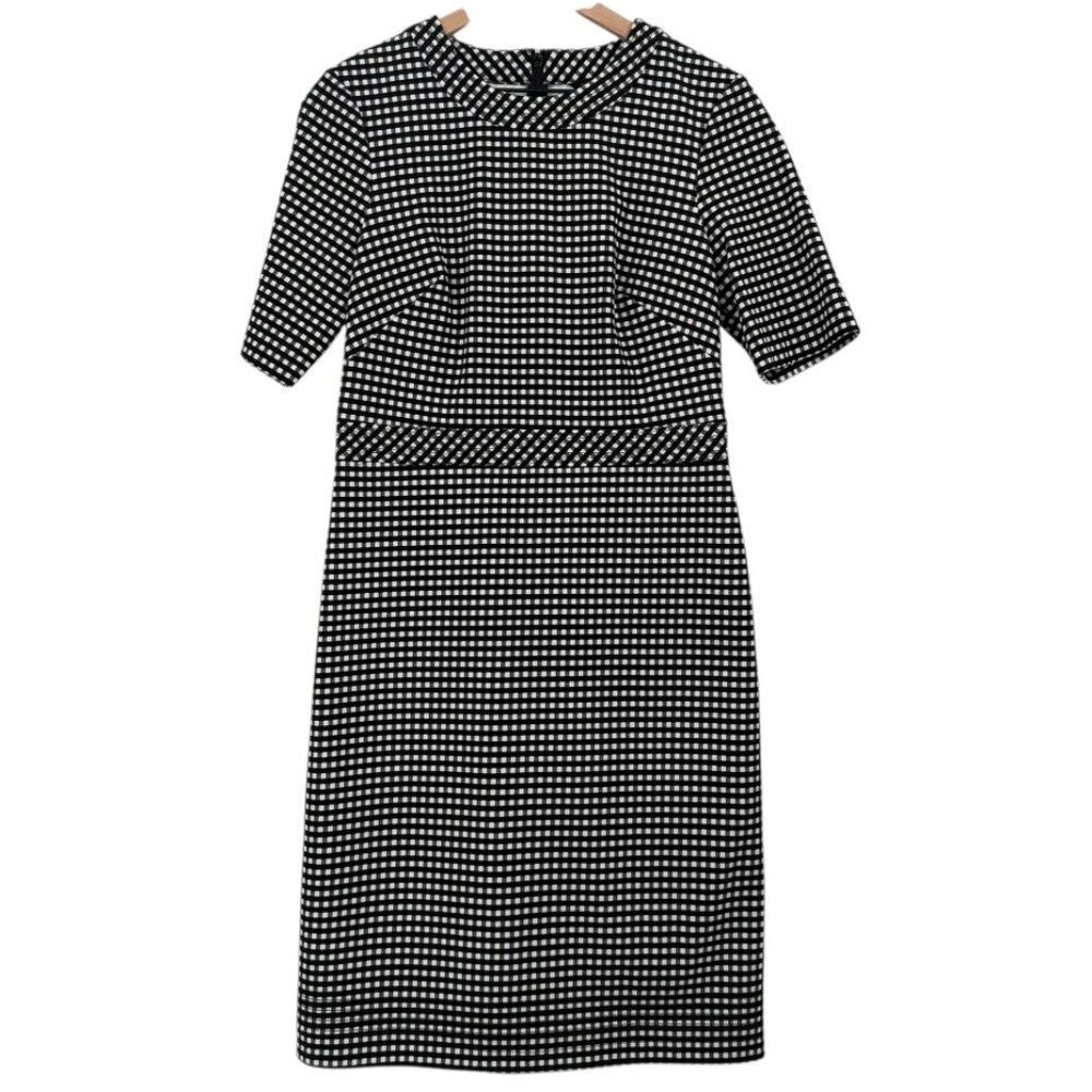 Banana Republic Gingham Checkered Knee Length Dress‎ S10 ✨Perfect Condition!